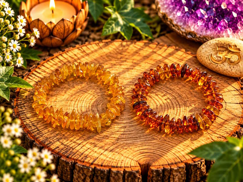 Pulsera chip ámbar
